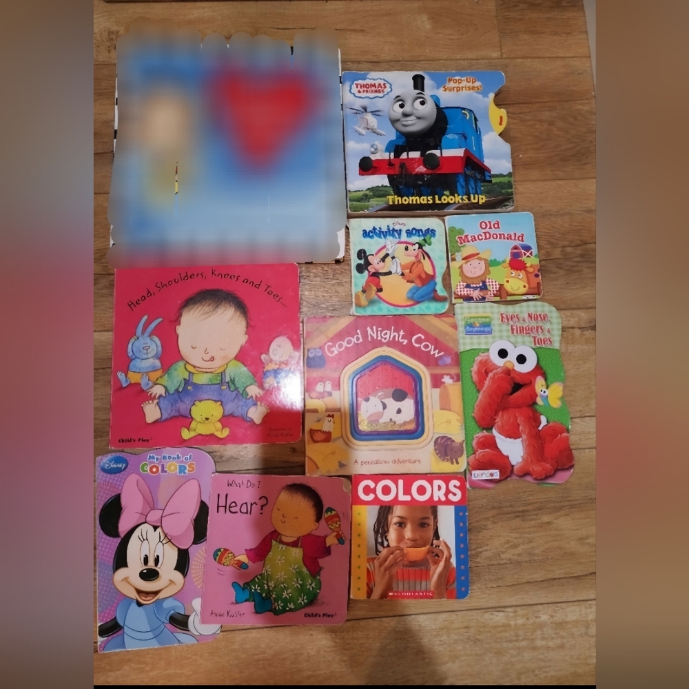 Lot of 9 Children BOARD Hardcover BABY TODDLER DAYCARE PRESCHOOL Kid BOOKS MIX